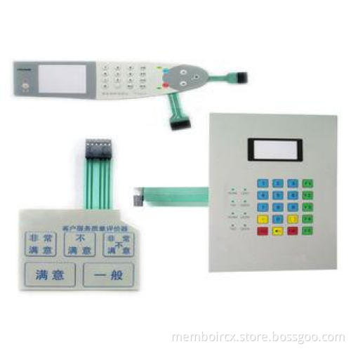 SGS Dull Polish Membrane Switch Keyboard 0 - 30V DC Rated C